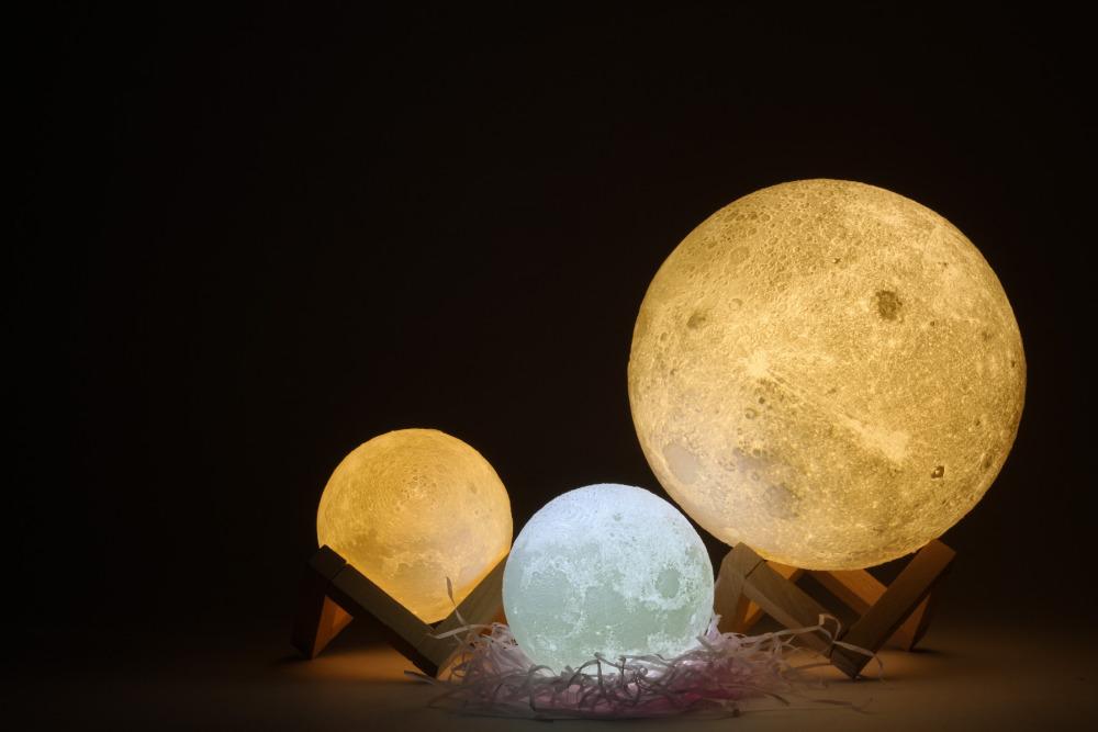 Luna - The Enchanting Moon Lamp - Floral Fawna