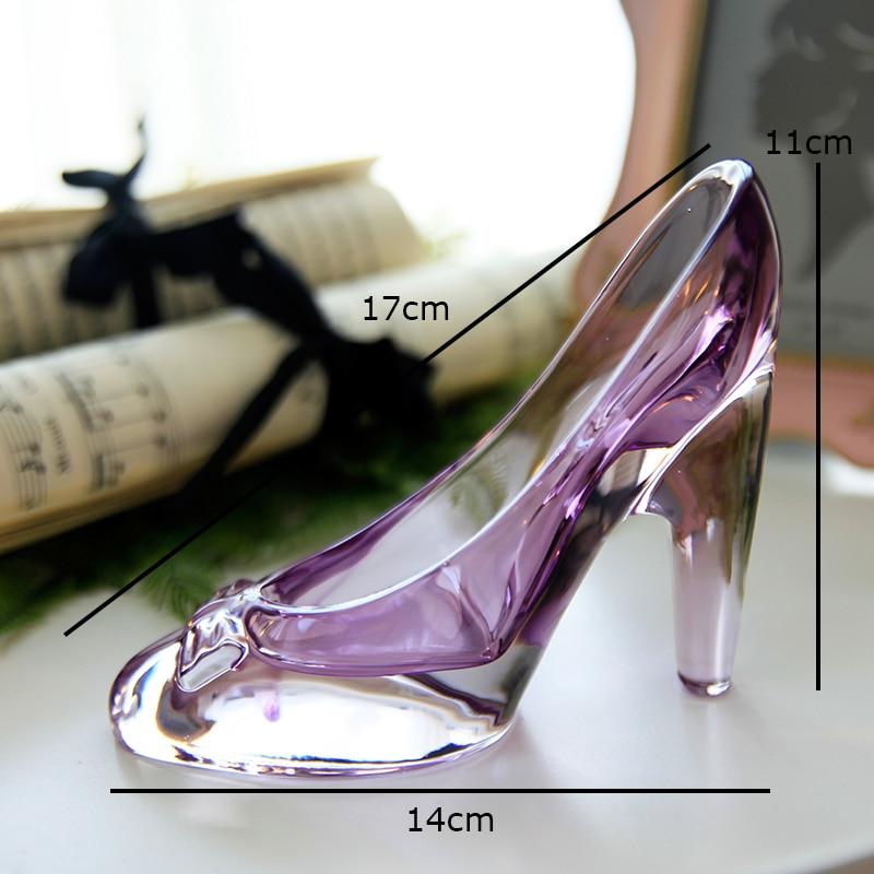 Miniature Glass Shoe Home Decor - Floral Fawna