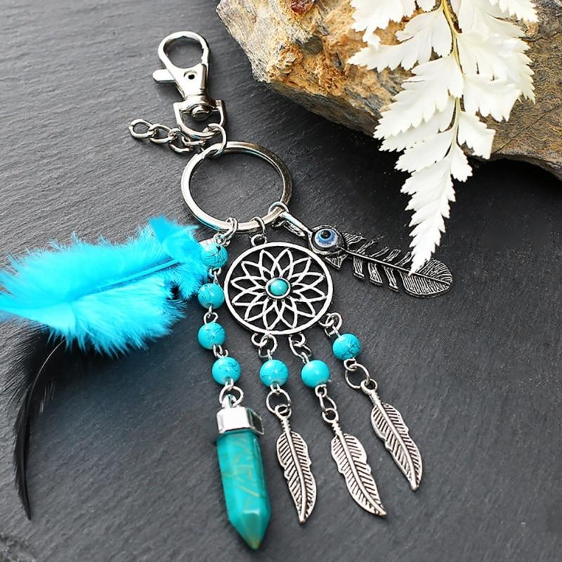 Mystical Dream Catcher Keychain - Floral Fawna