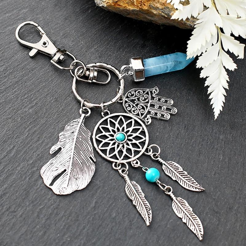 Mystical Dream Catcher Keychain - Floral Fawna