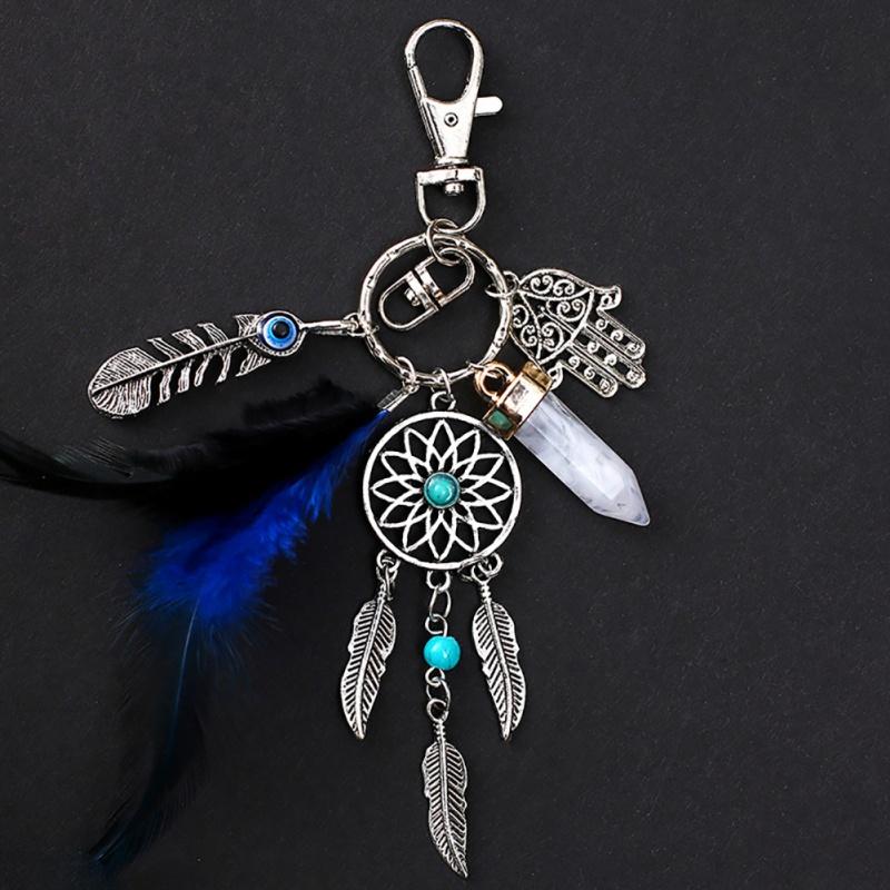 Mystical Dream Catcher Keychain - Floral Fawna