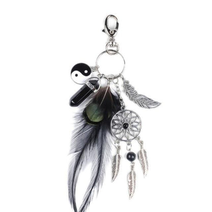 Mystical Dream Catcher Keychain - Floral Fawna