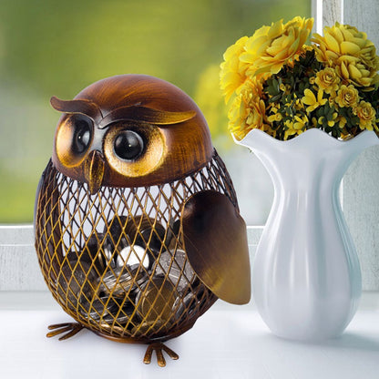 Owl Coin Bank Home Decor - Floral Fawna