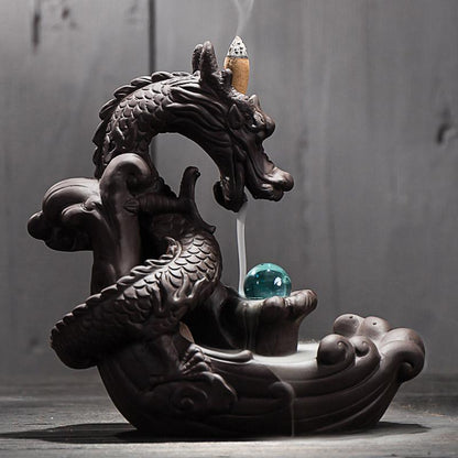 The Dragon Oracle Incense Burner - Floral Fawna