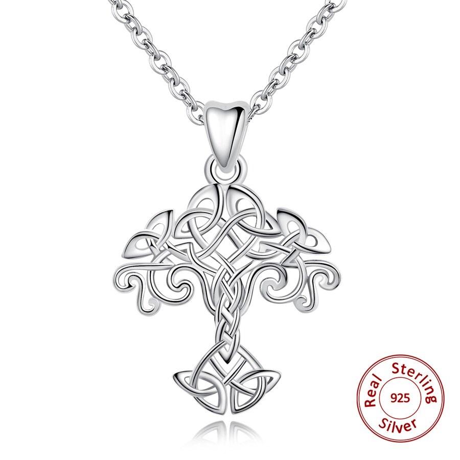 Celtic Tree Of Life Silver Necklace - Floral Fawna