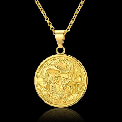 Chinese Zodiac Dragon Necklace - Floral Fawna