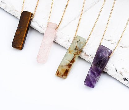 Double Layer Natural Stone Necklace - Floral Fawna