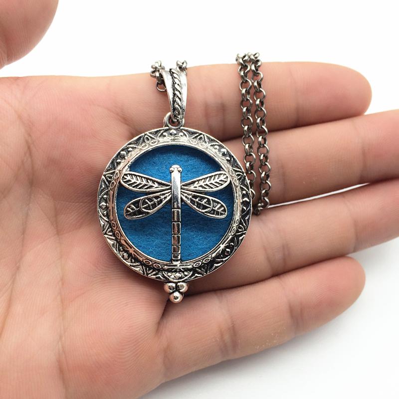 Dragonfly Essential Oil Diffuser Necklace - Floral Fawna