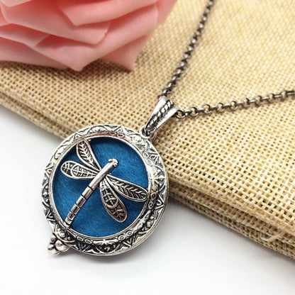 Dragonfly Essential Oil Diffuser Necklace - Floral Fawna