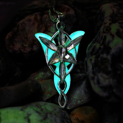 Elven Princess Glow In The Dark Necklace - Floral Fawna