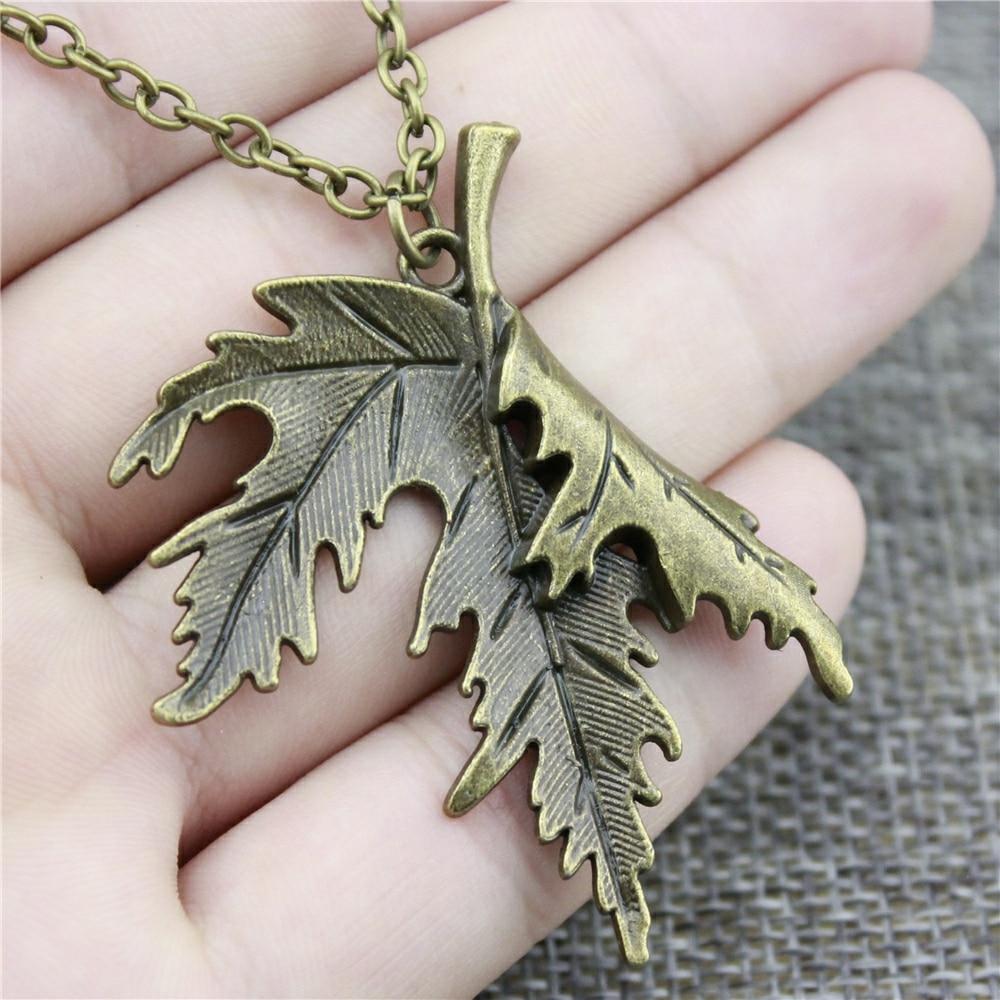 The Falling Leaf Necklace - Floral Fawna