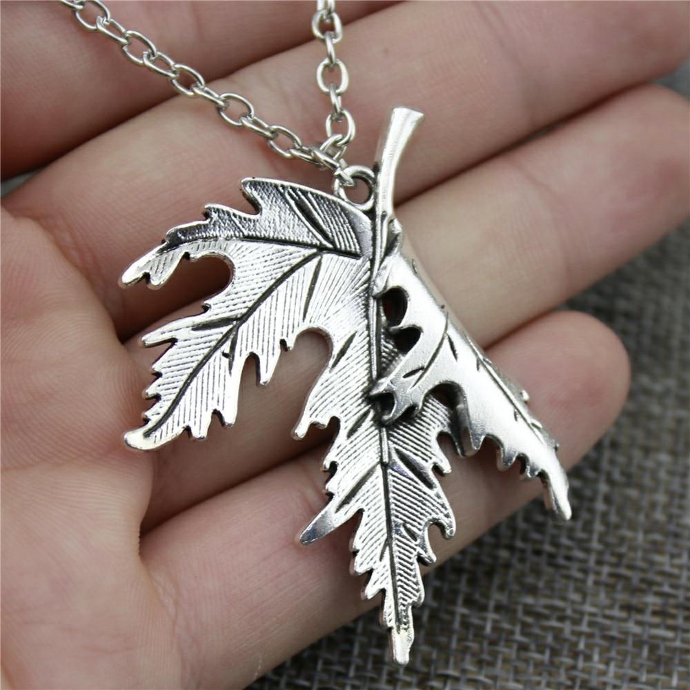 The Falling Leaf Necklace - Floral Fawna