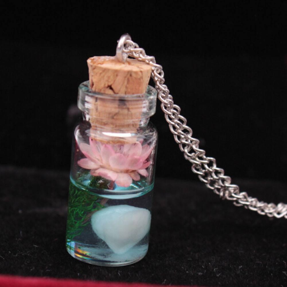 Glow In The Dark Lotus Wish Necklace - Floral Fawna