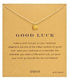 Gold Elephant Pendant Necklace with Charm Card - Floral Fawna