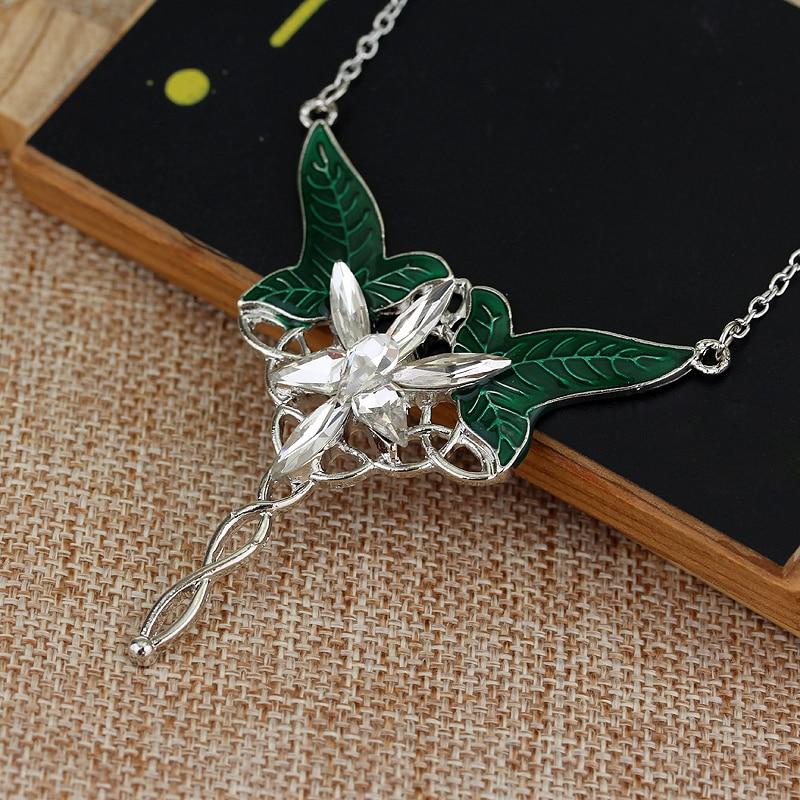 Green Elven Goddess Necklace - Floral Fawna