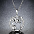 Lovely Owl Crystal Necklace - Floral Fawna