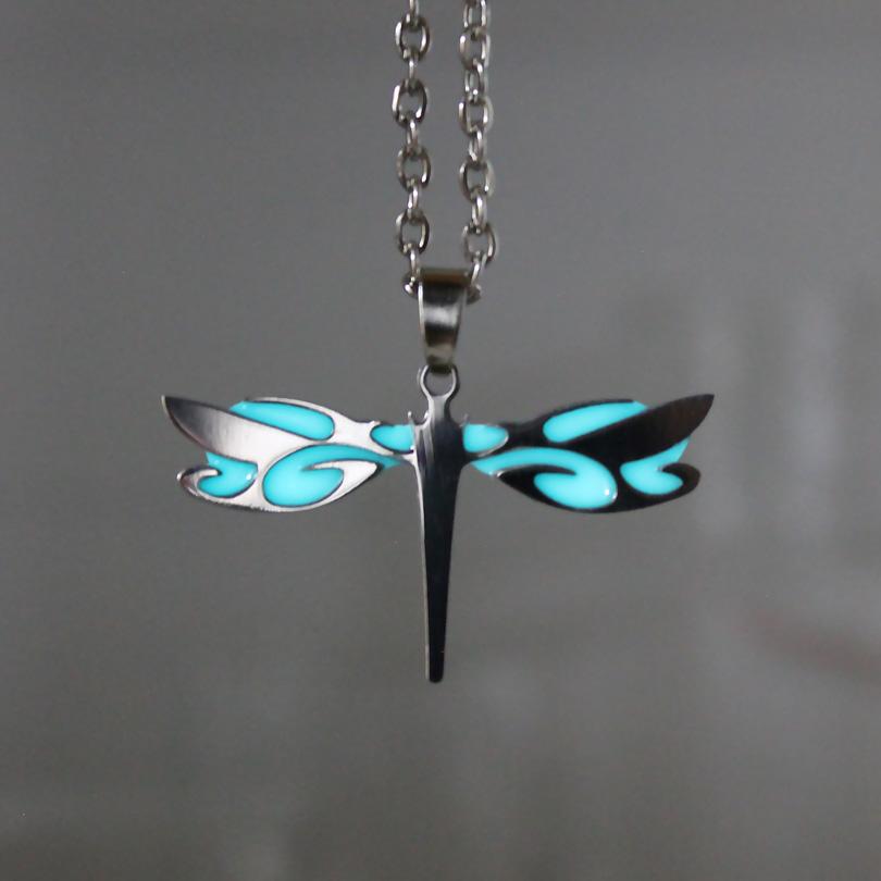 Magical Glow In The Dark Dragonfly Necklace - Floral Fawna