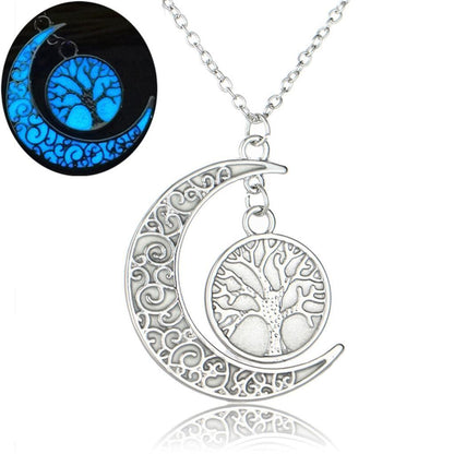 Magical Glow In The Dark Tree Of Life Necklace - Floral Fawna