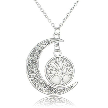 Magical Glow In The Dark Tree Of Life Necklace - Floral Fawna