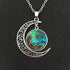Moon Galaxy Charm Necklace - Floral Fawna