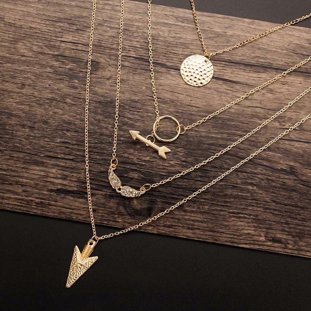 Multilayer Arrow Summer Necklace - Floral Fawna