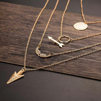 Multilayer Arrow Summer Necklace - Floral Fawna