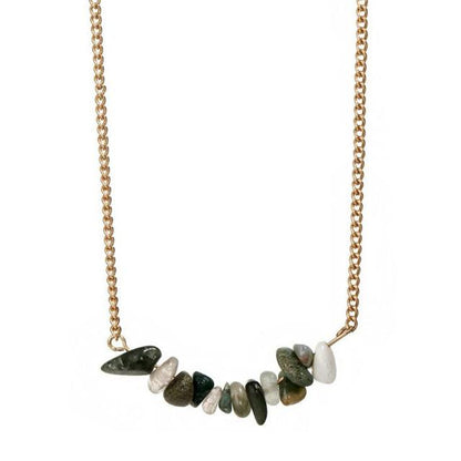 Natural Stone Choker Necklace - Floral Fawna