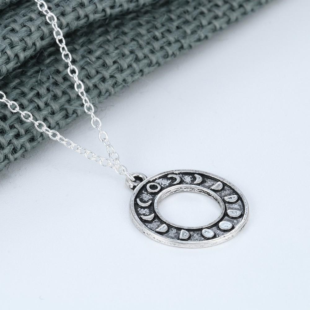Phases Of The Moon Necklace - Floral Fawna