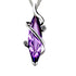 Purple Goddess Silver Necklace - Floral Fawna