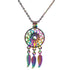 Rainbow Dream Catcher Essential Oil Diffuser Necklace - Floral Fawna