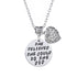 She Believed Inspirational Necklace - Floral Fawna