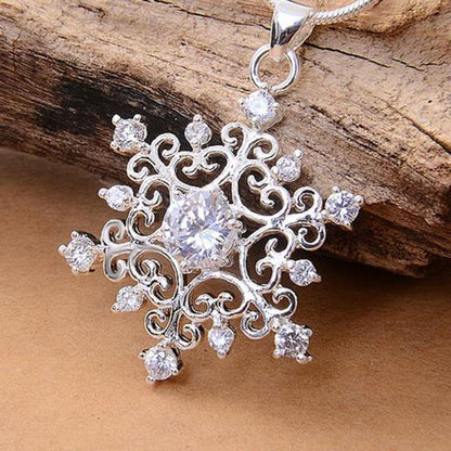 Snowflake Pendant - Floral Fawna