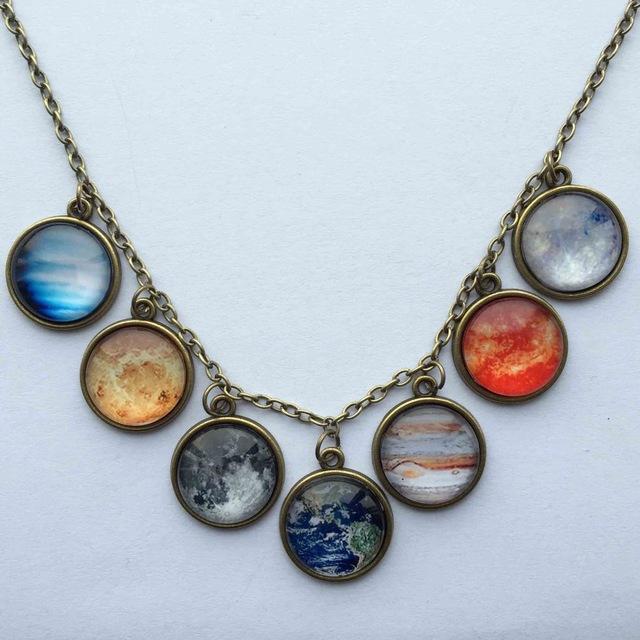 Solar System Necklace - Floral Fawna