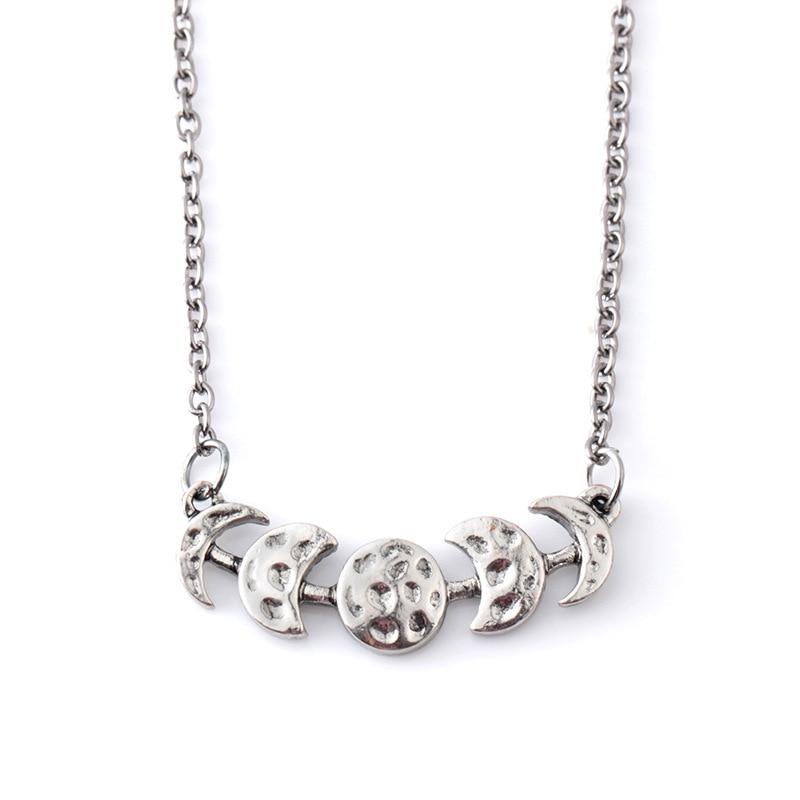 The Moon Cycle Necklace - Floral Fawna