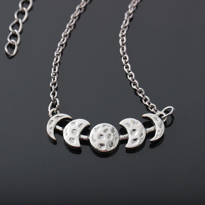 The Moon Cycle Necklace - Floral Fawna