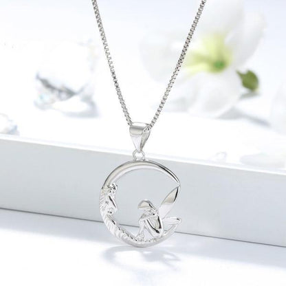 The Moon Fairy Necklace - Floral Fawna