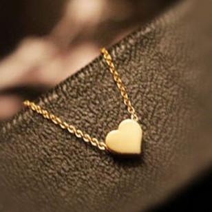 Tiny Heart Pendant Chain Necklace - Floral Fawna