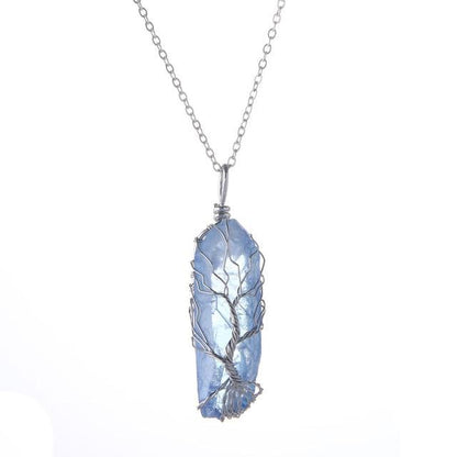 Tree Of Life Natural Stone Necklace - Floral Fawna