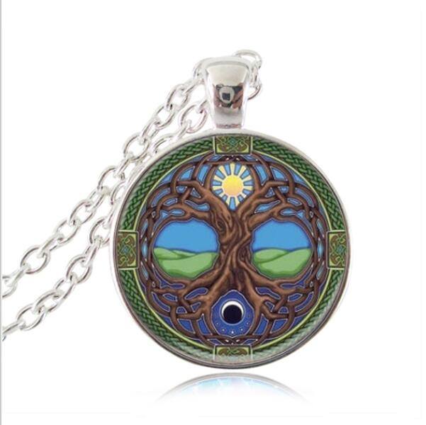 Tree Of Life Pendant Silver Necklace - Floral Fawna