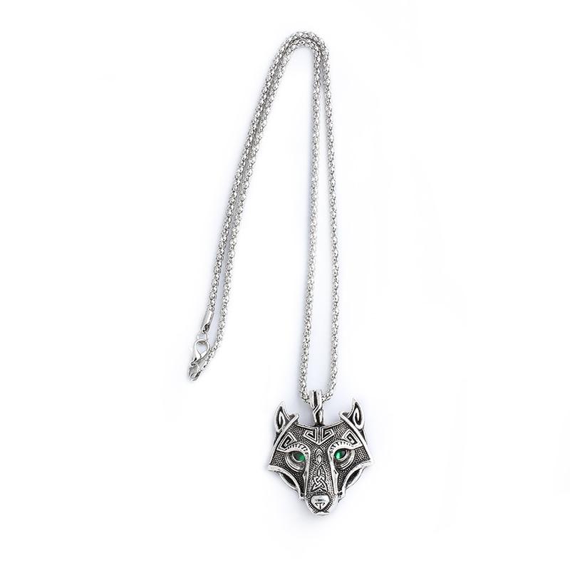 Viking Wolf Necklace - Floral Fawna