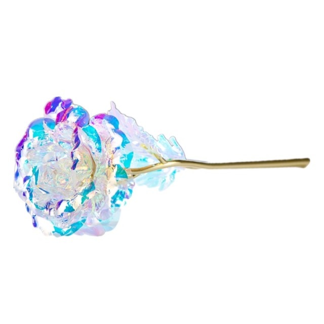 24K Gold Plated Holographic Rose - Floral Fawna