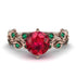 Majestic Rose Crystal Ring - Floral Fawna