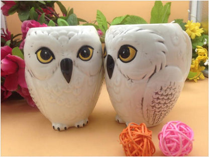 Lovely Owl Ceramic Mug - Floral Fawna