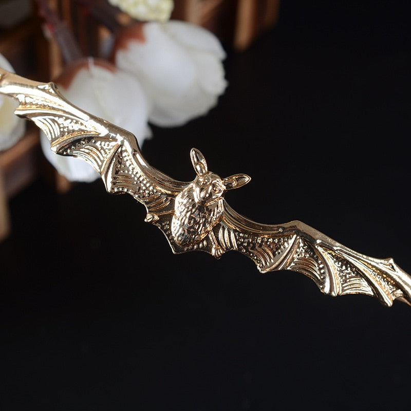 Rhinestone Bat Crown - Floral Fawna