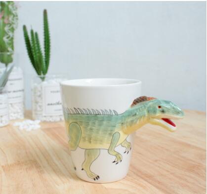 Ceramic Dinosaur Mug - Floral Fawna