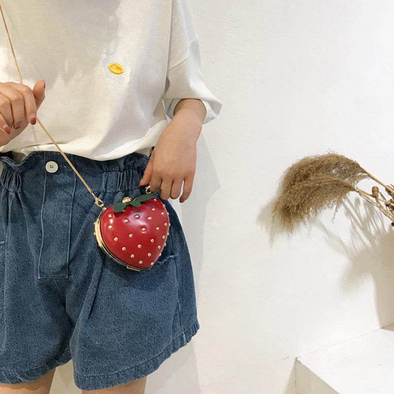 Strawberry Crossbody Bag - Floral Fawna
