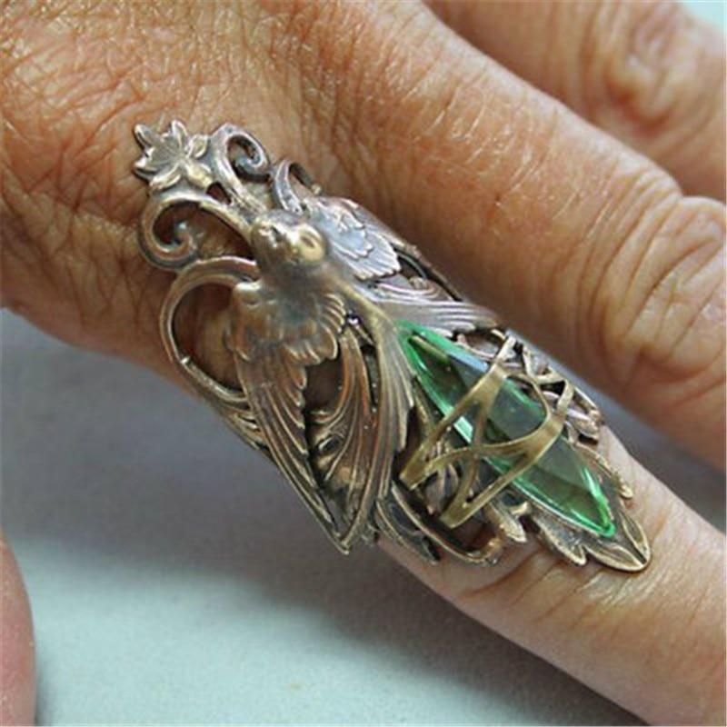 Majestic Eagle Antique Style Ring - Floral Fawna