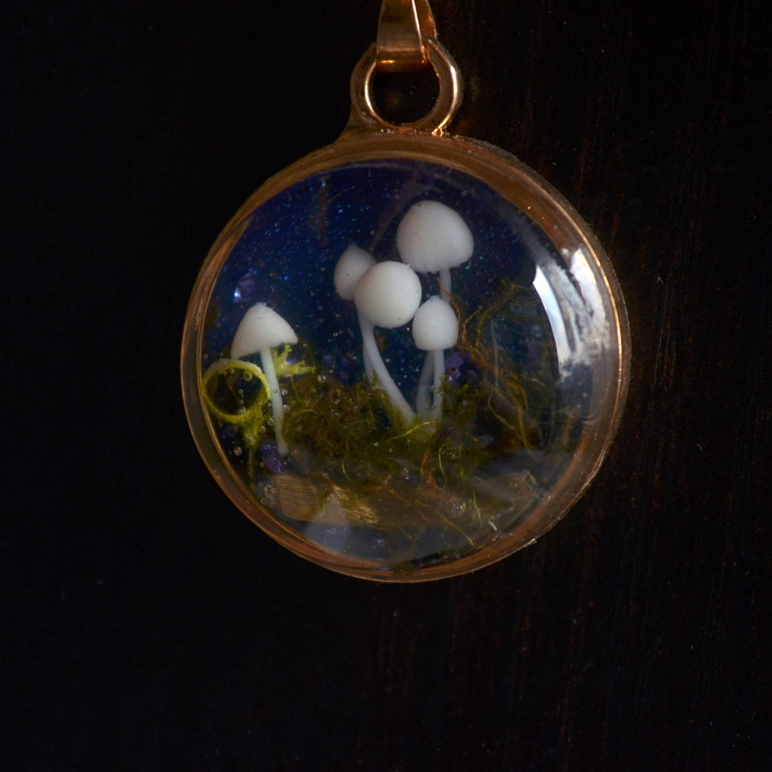 3D Magical Mushroom Necklace - Floral Fawna
