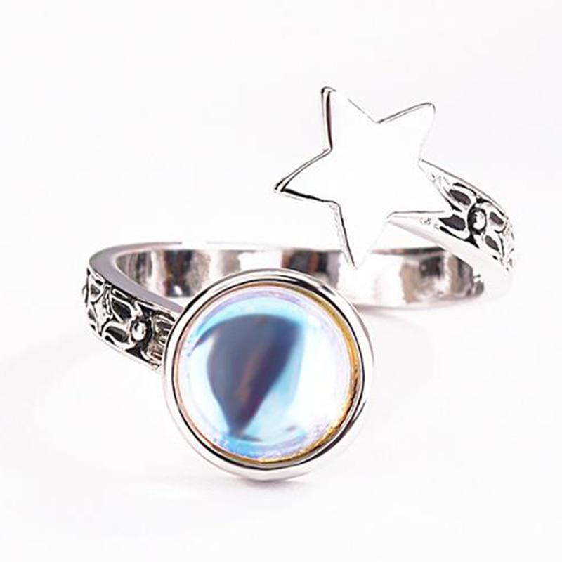 Moonstone Universe Wrap Ring - Floral Fawna