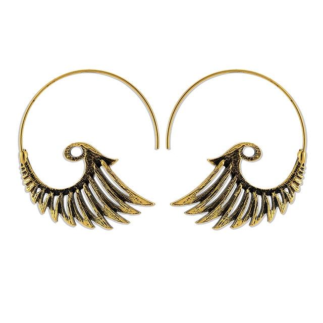 Phoenix Wings Earrings - Floral Fawna